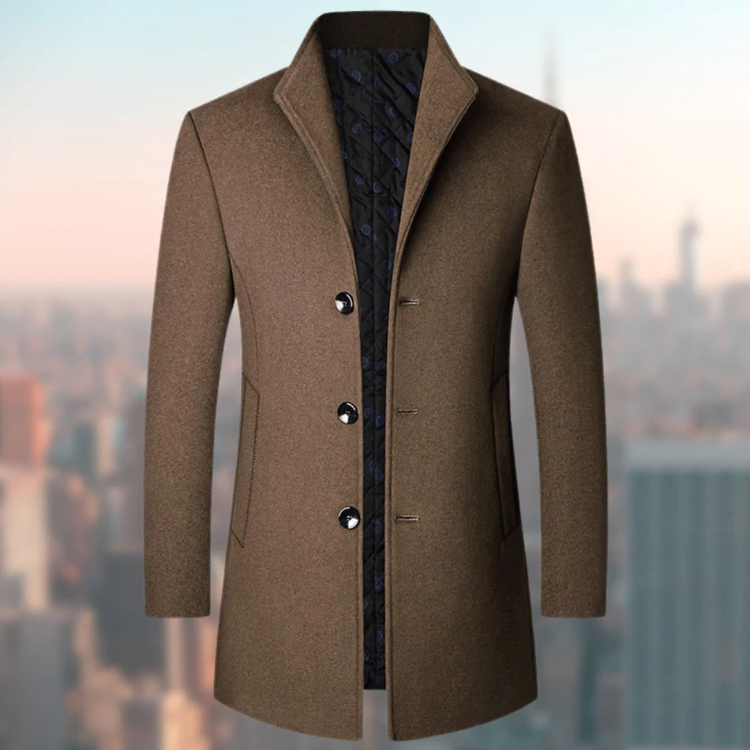 Mason | Elegant Wool Trench Coat - Valereo