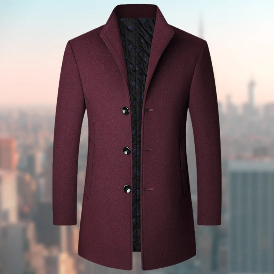 Mason | Elegant Wool Trench Coat - Valereo