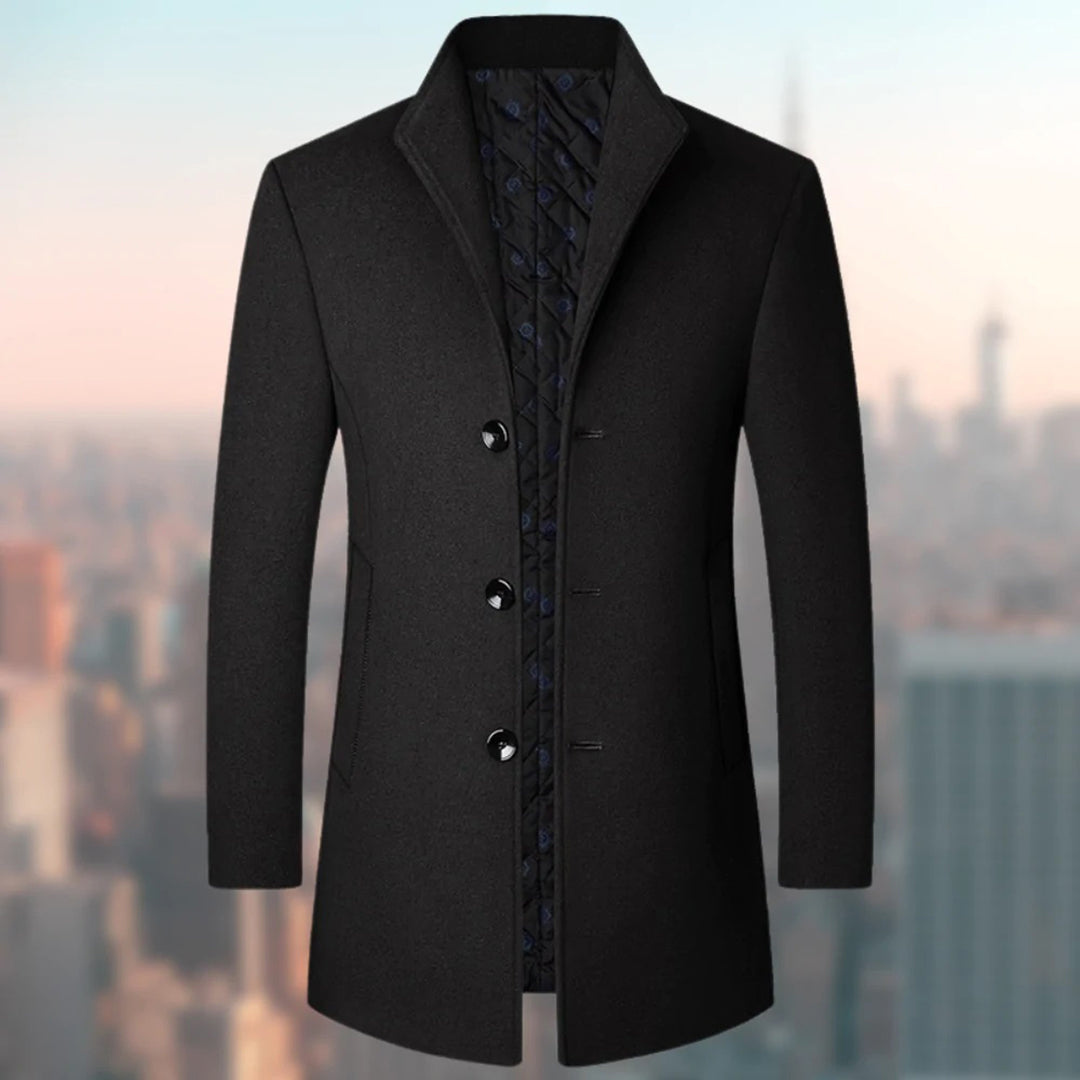 Mason | Elegant Wool Trench Coat - Valereo