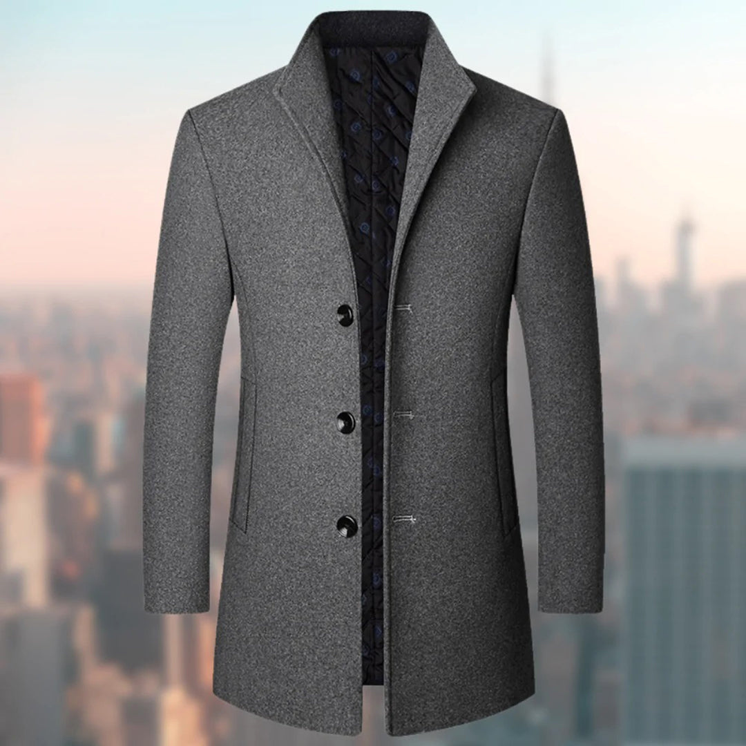 Mason | Elegant Wool Trench Coat - Valereo