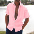 Mason | Lightweight Linen Button-Up Shirt - Valereo