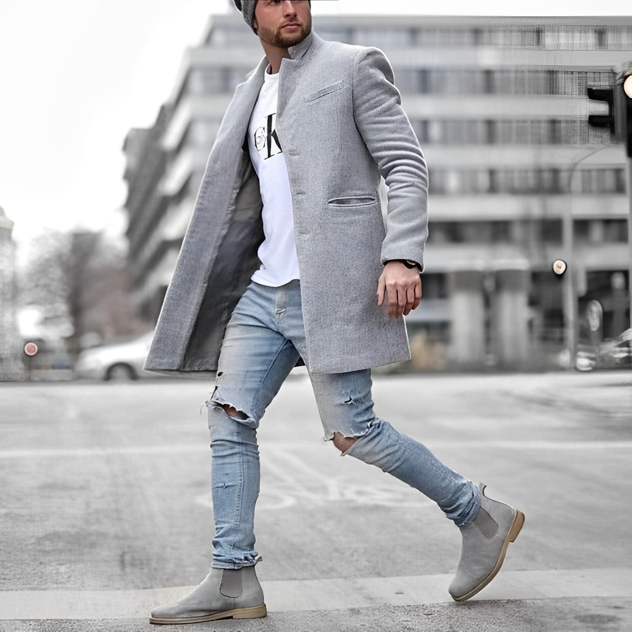 Mason | Refined Wool Long Coat - Valereo