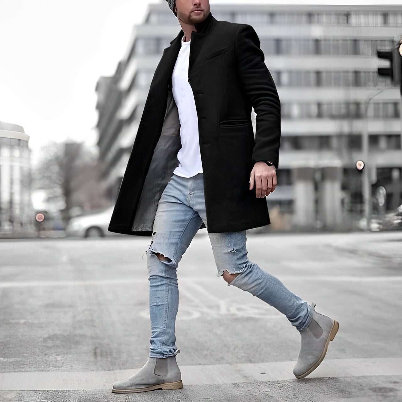 Mason | Refined Wool Long Coat - Valereo