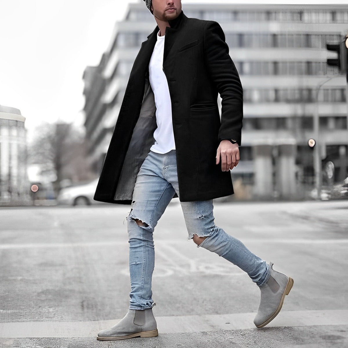 Mason | Refined Wool Long Coat - Valereo