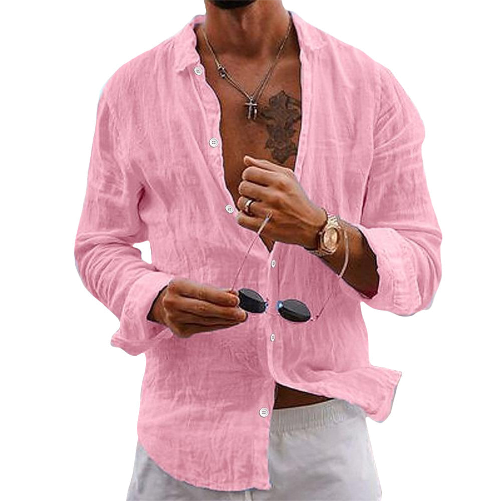 Matthew | Breathable Linen Button-Up Shirt - Valereo
