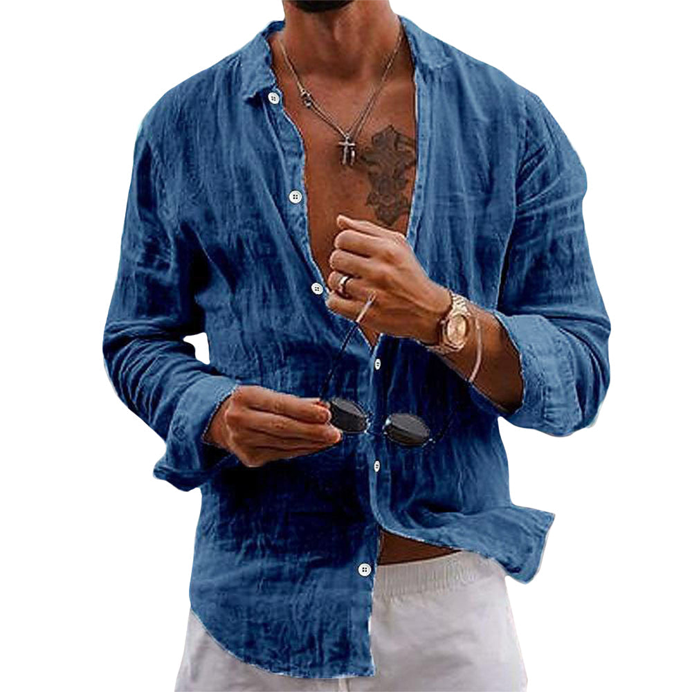 Matthew | Breathable Linen Button-Up Shirt - Valereo