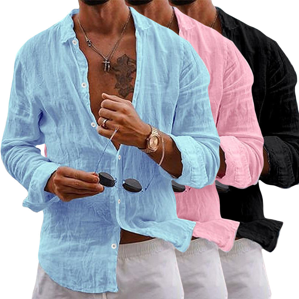 Matthew | Breathable Linen Button-Up Shirt - Valereo