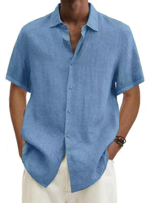 Matthew | Breathable Linen Short-Sleeve Shirt - Valereo
