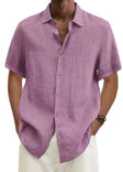 Matthew | Breathable Linen Short-Sleeve Shirt - Valereo