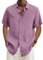 Matthew | Breathable Linen Short-Sleeve Shirt - Valereo