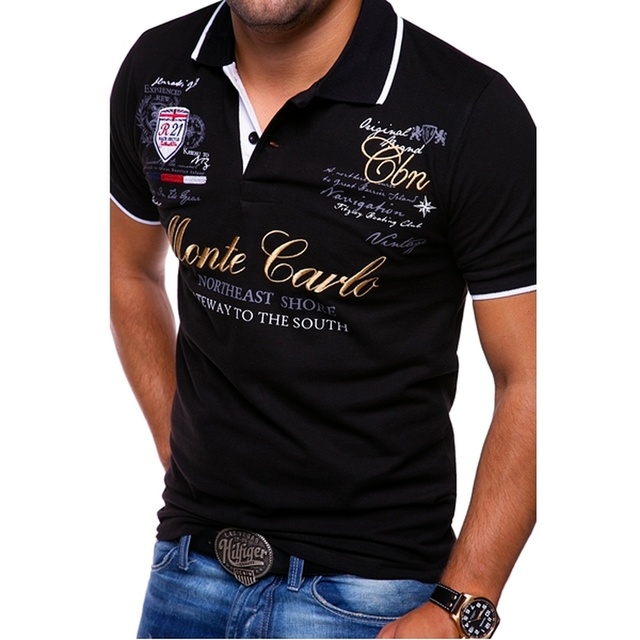 Matthew | Casual Embroidered Cotton Polo Shirt - Valereo