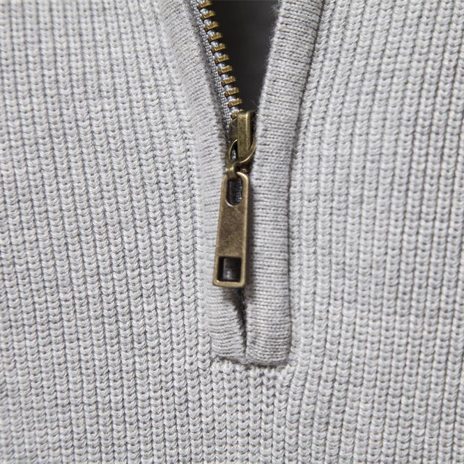 Matthew | Classic Quarter-Zip Ribbed Sweater - Valereo