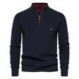 Matthew | Classic Quarter-Zip Ribbed Sweater - Valereo