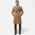 Matthew | Elegant Double-Breasted Wool Trench Coat - Valereo
