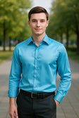 Matthew | Luxury Satin Slim-Fit Shirt - Valereo