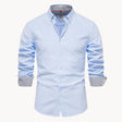 Matthew | Refined Contrast Button-Up Shirt - Valereo