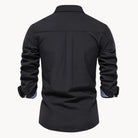Matthew | Refined Contrast Button-Up Shirt - Valereo