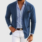 Matthew | Refined Knit Notched-Lapel Blazer - Valereo