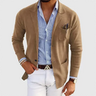 Matthew | Refined Knit Notched-Lapel Blazer - Valereo