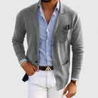 Matthew | Refined Knit Notched-Lapel Blazer - Valereo