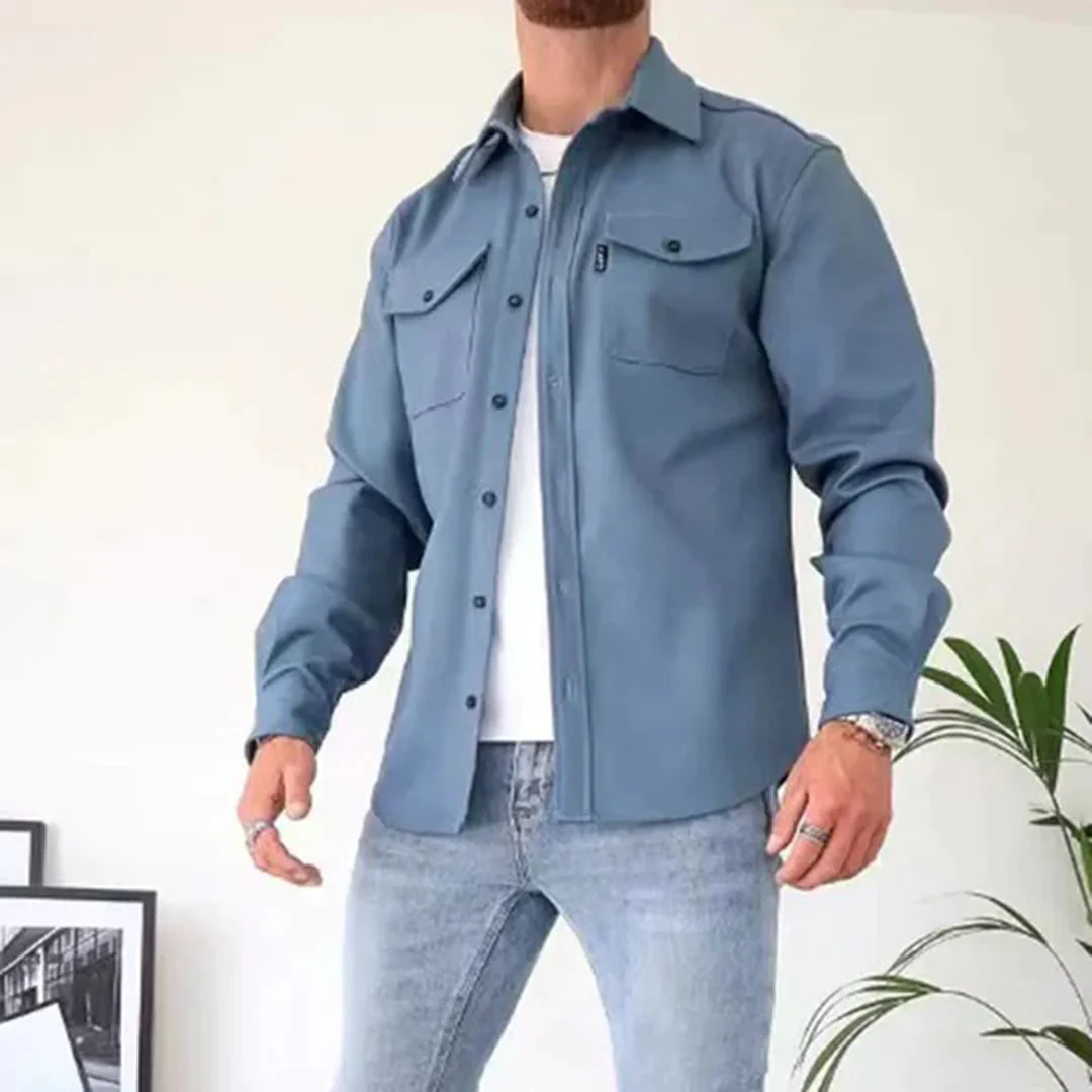 Michael | Casual Chest Pocket Shirt Jacket - Valereo