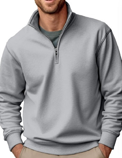 Michael | Modern Quarter-Zip Sweater - Valereo