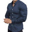 Michael | Modern Slim-Fit Button-Up Shirt - Valereo