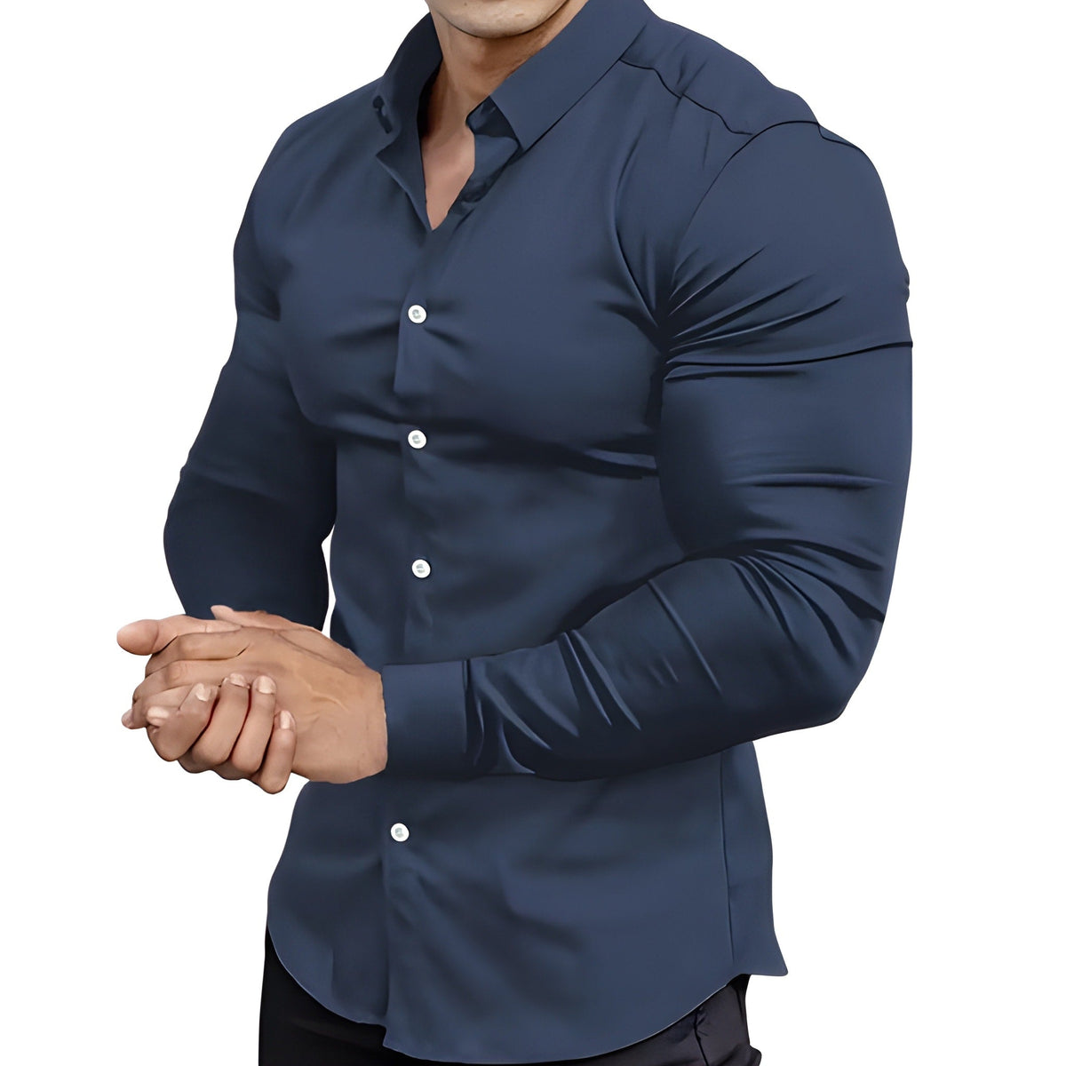 Michael | Modern Slim-Fit Button-Up Shirt - Valereo
