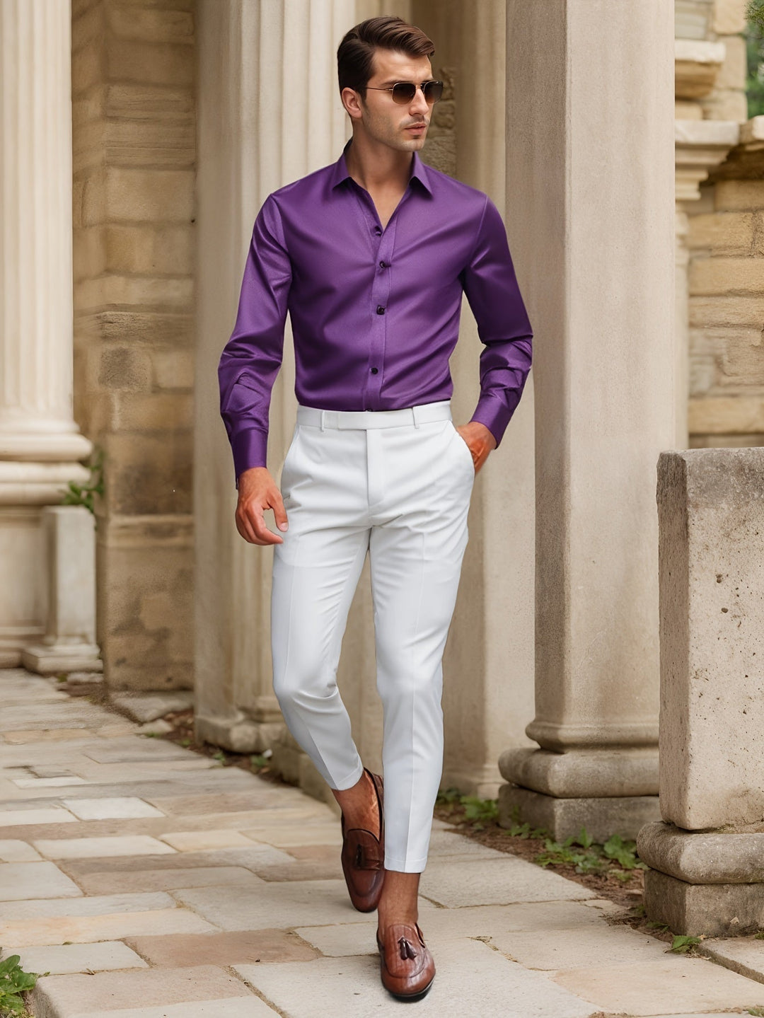 Michael | Modern Slim-Fit Button-Up Shirt - Valereo