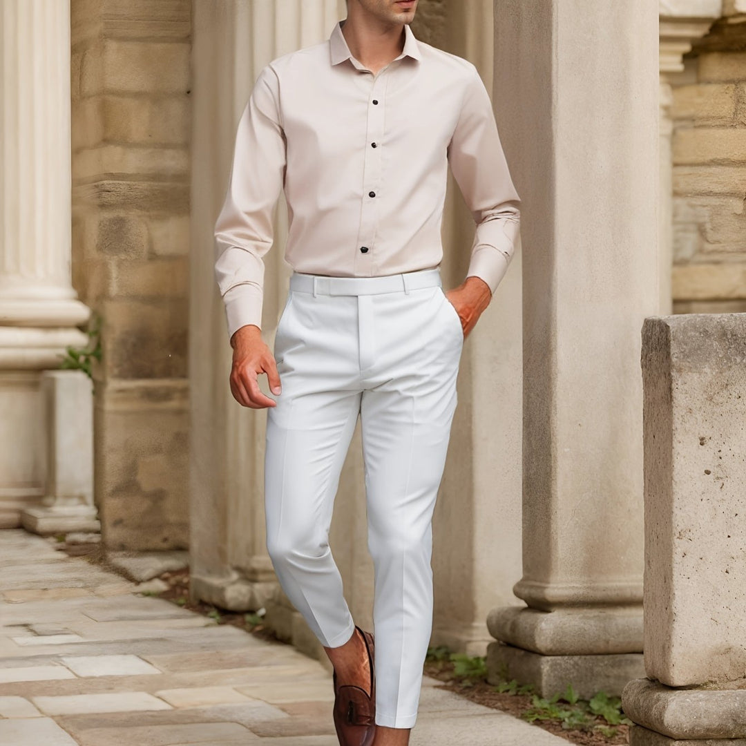 Michael | Modern Slim-Fit Button-Up Shirt - Valereo