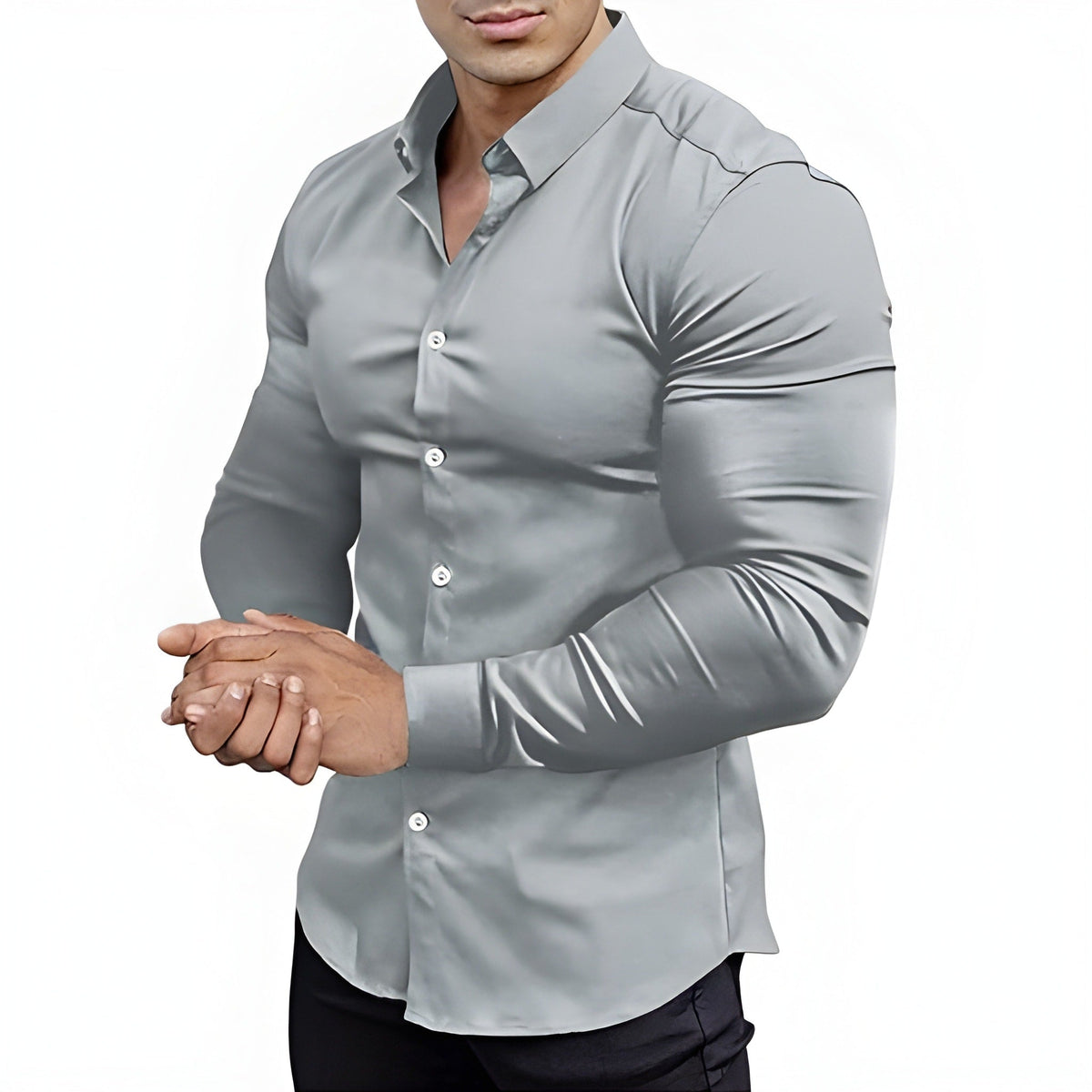 Michael | Modern Slim-Fit Button-Up Shirt - Valereo