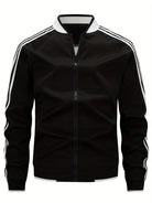 Michael | Modern Striped Track Jacket - Valereo