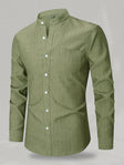 Michael | Refined Band Collar Textured Shirt - Valereo
