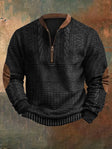 Michael | Refined Cable Knit Quarter-Zip Sweater - Valereo