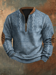Michael | Refined Cable Knit Quarter-Zip Sweater - Valereo