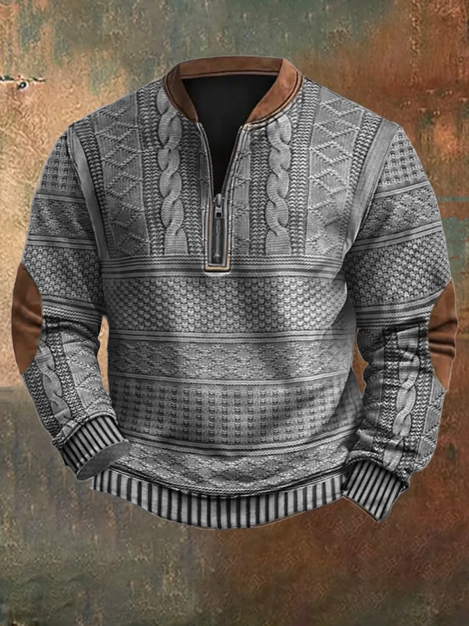 Michael | Refined Cable Knit Quarter-Zip Sweater - Valereo