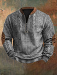 Michael | Refined Cable Knit Quarter-Zip Sweater - Valereo