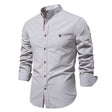 Michael | Refined Mandarin Collar Shirt - Valereo