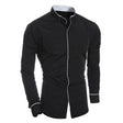 Michael | Stylish Slim-Fit Stand-Collar Shirt - Valereo