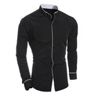 Michael | Stylish Slim-Fit Stand-Collar Shirt - Valereo