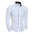 Michael | Stylish Slim-Fit Stand-Collar Shirt - Valereo