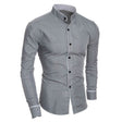 Michael | Stylish Slim-Fit Stand-Collar Shirt - Valereo