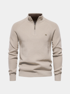 Nathan | Classic Quarter-Zip Knit Sweater - Valereo
