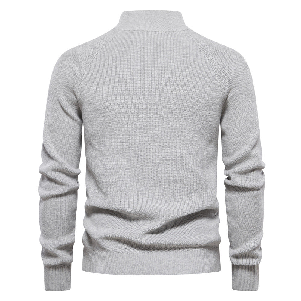 Nathan | Classic Quarter-Zip Knit Sweater - Valereo