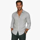 Nathan | Modern Linen Button-Up Shirt - Valereo