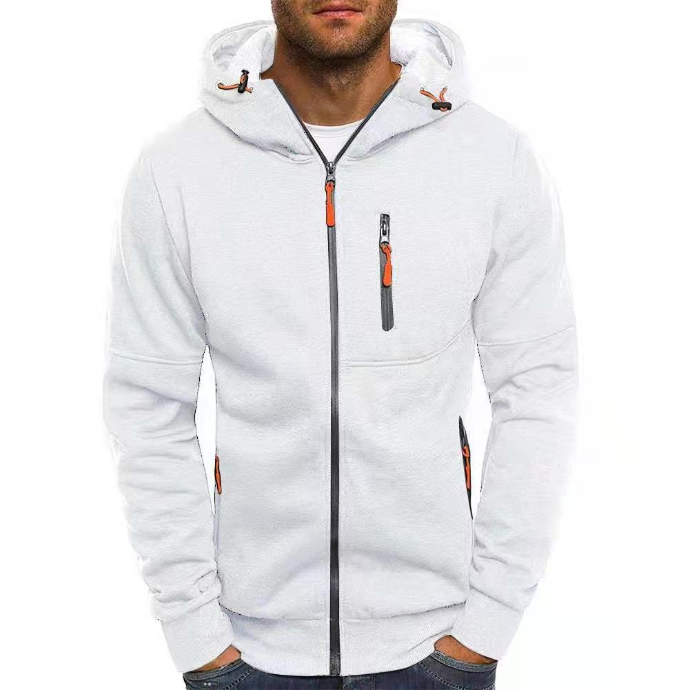 Nathan | Modern Zip-Up Contrast Hoodie - Valereo