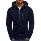 Nathan | Modern Zip-Up Contrast Hoodie - Valereo