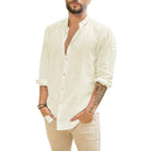 Nathan | Relaxed Linen Button-Up Shirt - Valereo