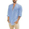 Nathan | Relaxed Linen Button-Up Shirt - Valereo