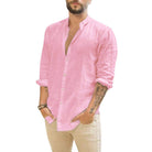 Nathan | Relaxed Linen Button-Up Shirt - Valereo